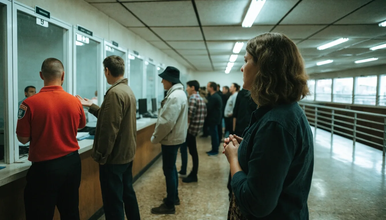 Atención al público en una oficina de registro municipal española